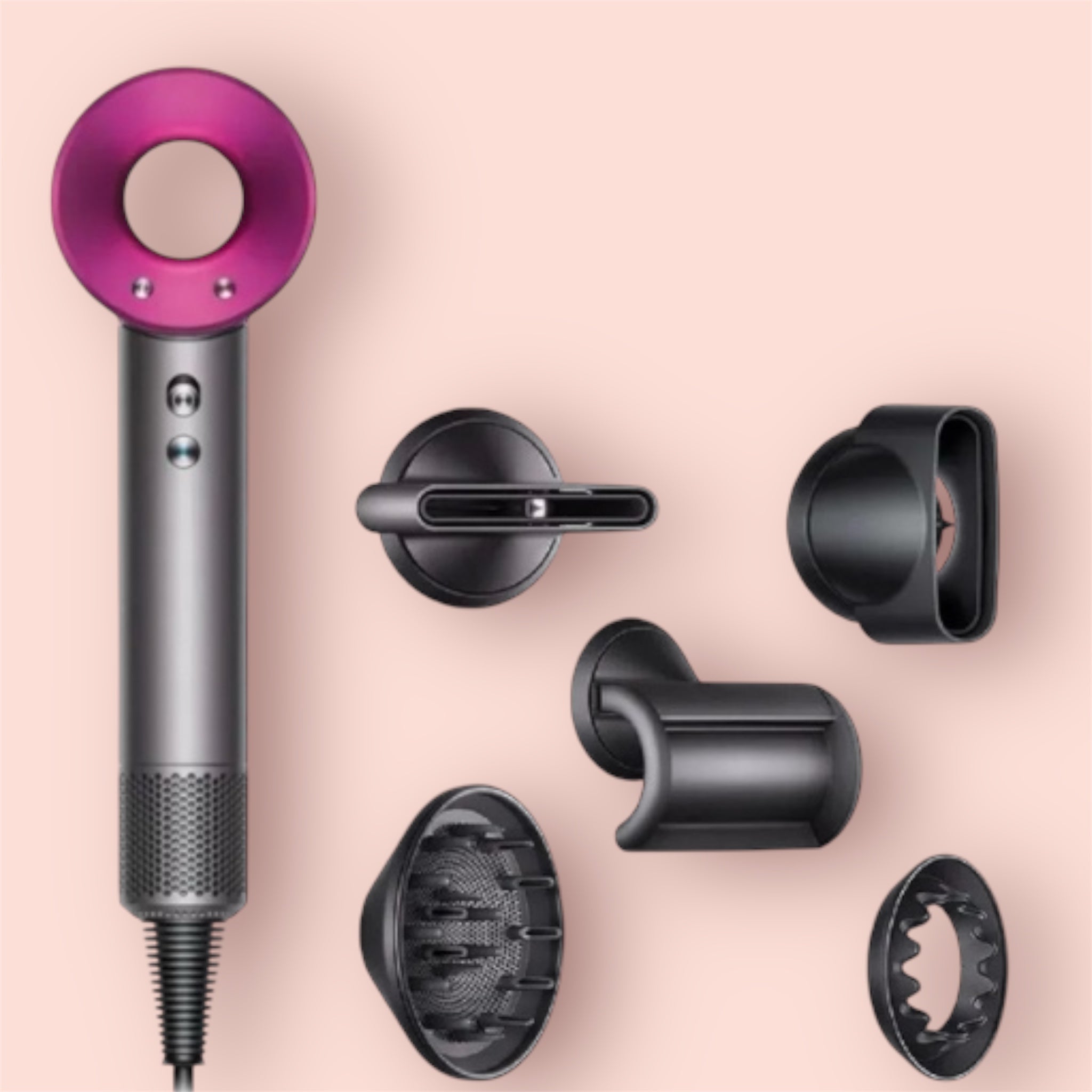 Secador de Pelo con Cabezales Imantados